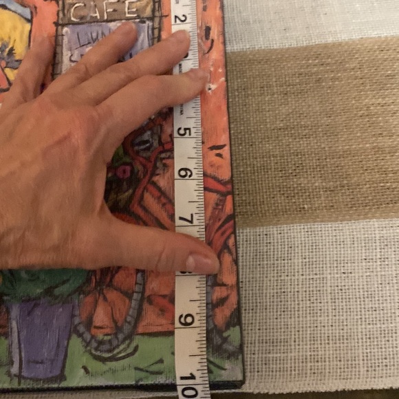 Set of 3 Wrapped Canvas Art Work Chef Pictures by Expressionist Artist JOANNA. - Picture 6 of 8